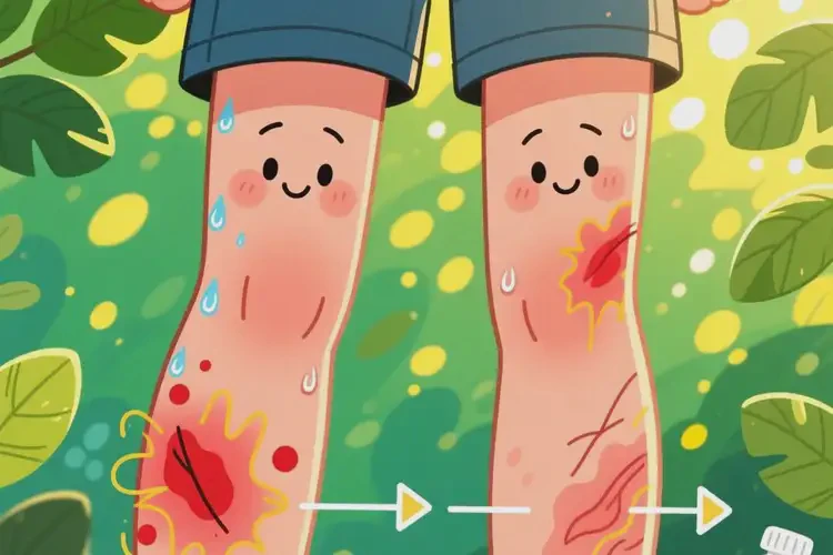 青年人大腿上經(jīng)常長濕疹可不可以徹底自愈(圖1)