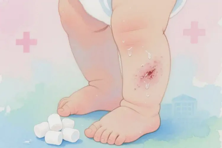 寶寶小腿上出濕疹能靠自己自愈嗎(圖1)