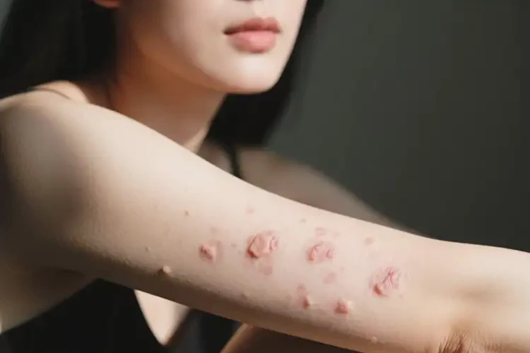 女性手臂上偶爾起濕疹能徹底自愈嗎(圖3)