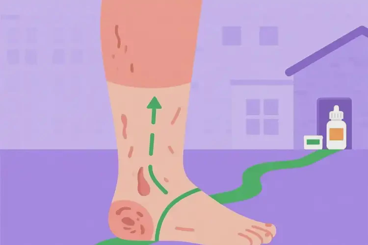 女性小腿上容易起湿疹可不可以彻底自愈(图1)