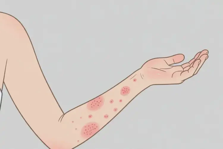 小學(xué)生手臂出現(xiàn)濕疹可以徹底自愈嗎(圖1)