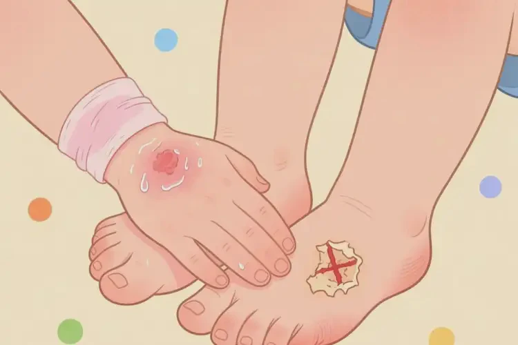 孩子四肢起濕疹能夠徹底治愈嗎(圖1)