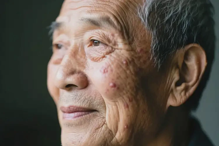 老年人臉上偶爾起濕疹不管它會(huì)自己自愈嗎(圖2)