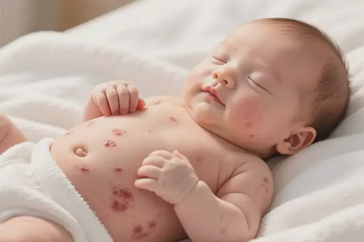 嬰兒肚子有濕疹不管它會(huì)自己自愈嗎(圖4)