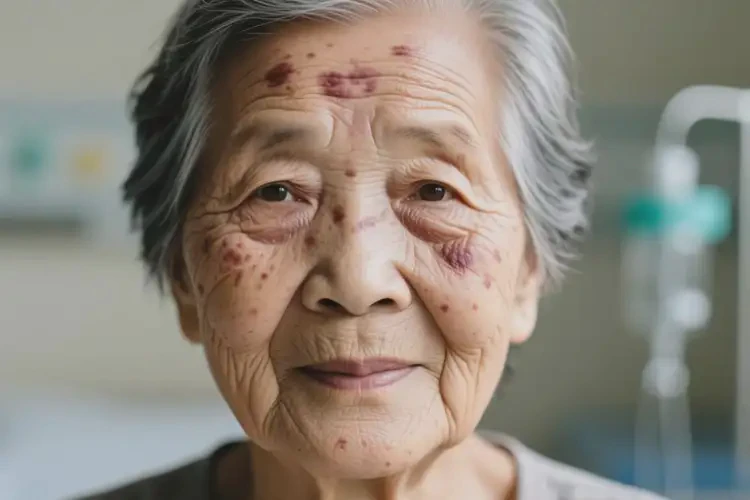 老人面部出濕疹不管它會(huì)自己好嗎(圖2)