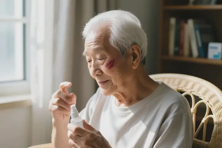 高齡老人面部容易起濕疹不管它會(huì)自己好嗎(圖3)