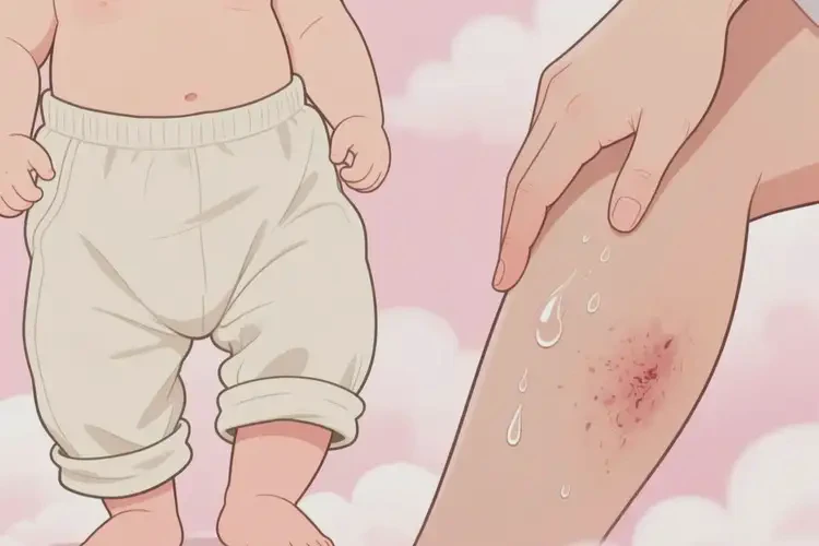 小兒大腿容易起濕疹不管它會自己痊愈嗎(圖3)