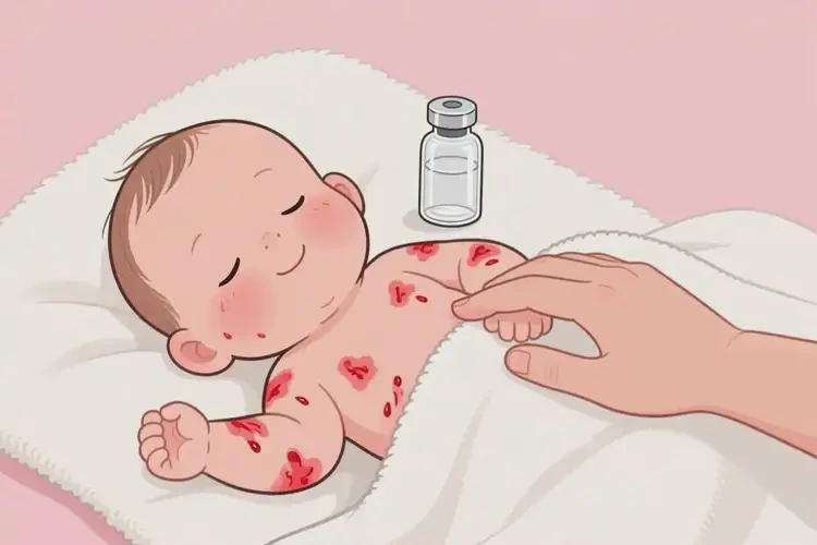 寶寶全身長濕疹可不可以徹底自愈(圖3)