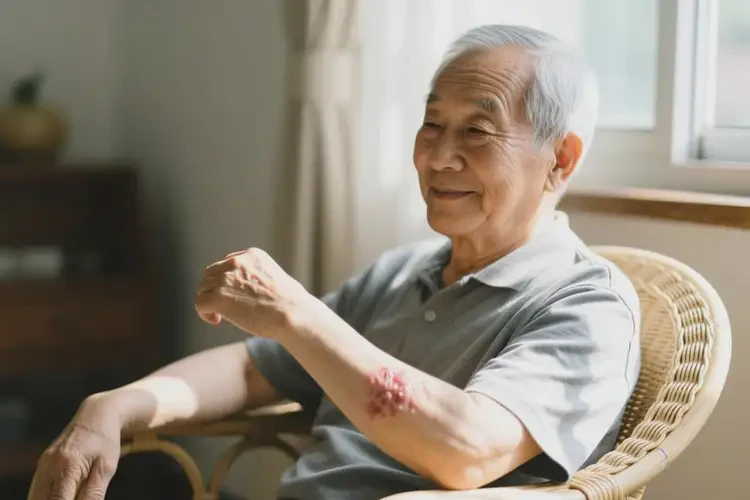 老年人手臂出湿疹能彻底自愈吗(图3)