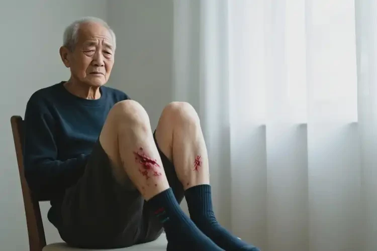 老人小腿容易長濕疹不管它會自己痊愈嗎(圖1)