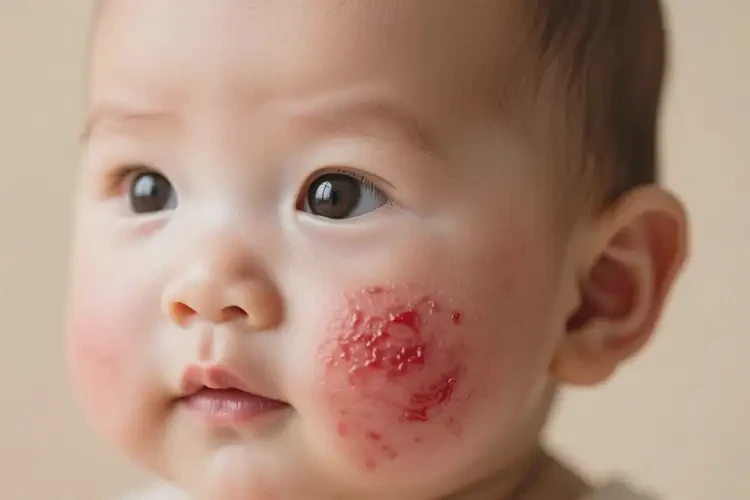 嬰幼兒臉上起濕疹不管它會自己自愈嗎(圖4)