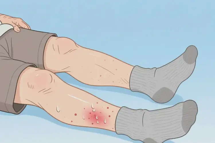 高齡老人小腿上偶爾起濕疹不管它會自己痊愈嗎(圖3)