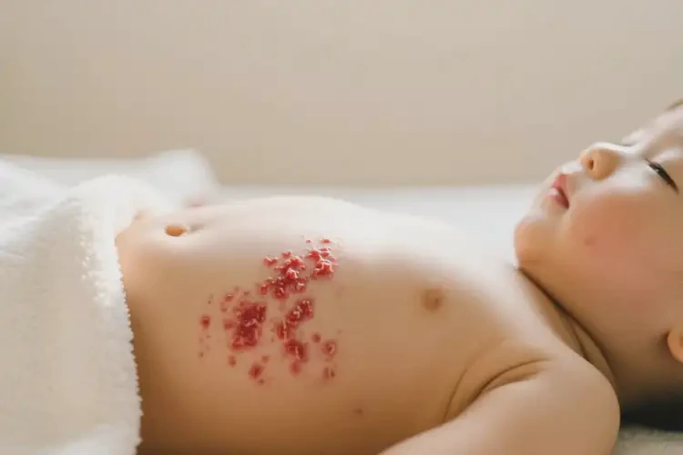 小孩肚子起濕疹不管它會(huì)自己痊愈嗎(圖4)