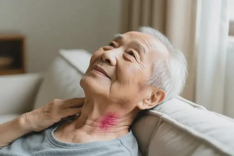 老年人脖子起濕疹不管它會自己自愈嗎(圖2)