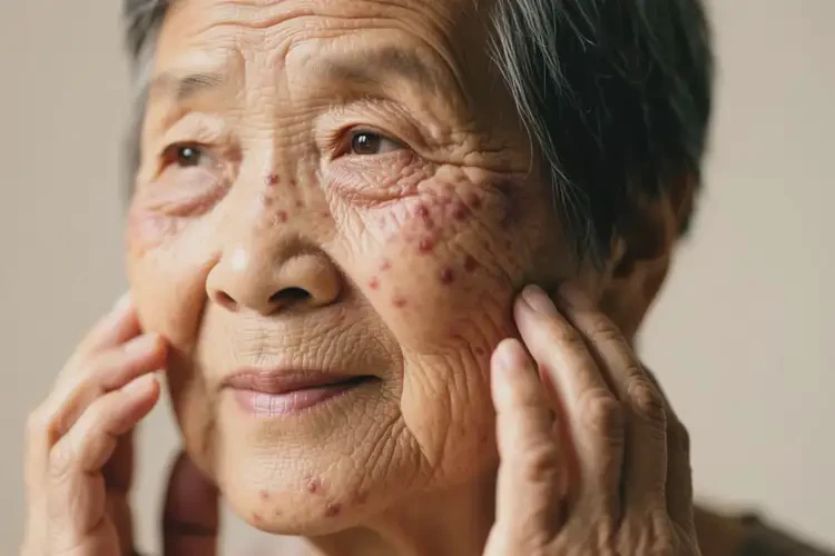 老人臉上容易長濕疹不管它會自己好嗎(圖4)