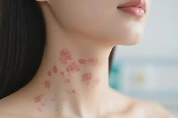 女人脖子出現(xiàn)濕疹能不能徹底自愈(圖4)