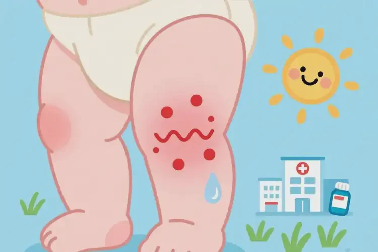 婴儿大腿有湿疹能靠自己自愈吗(图1)
