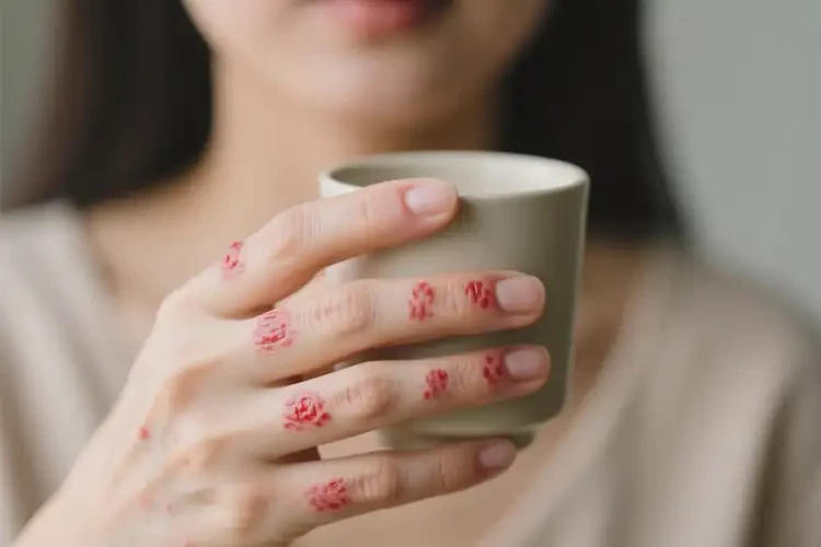 女生身上出現(xiàn)濕疹不管它會(huì)自己好嗎(圖2)