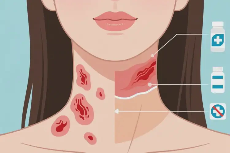 女人脖子起濕疹不管它會自己好嗎(圖4)