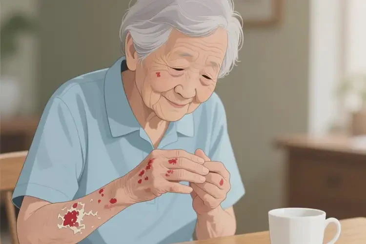 老年人身上經(jīng)常長濕疹不管它會(huì)自己自愈嗎(圖3)