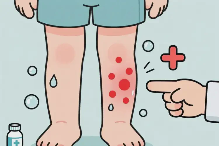 孩子小腿上起濕疹能夠徹底治愈嗎(圖1)