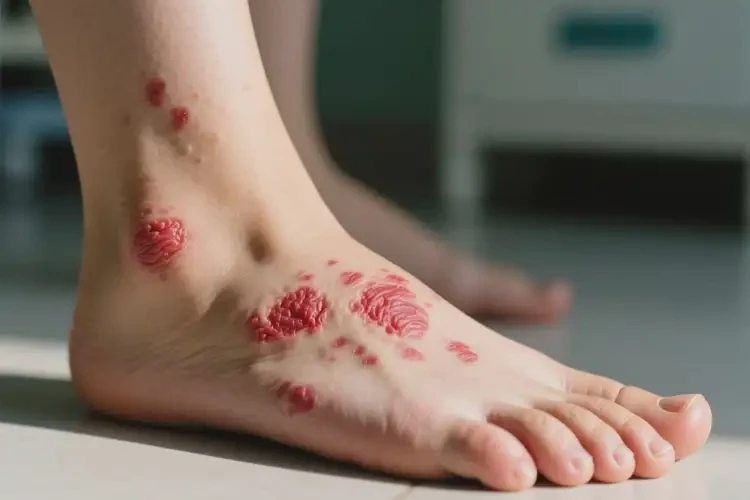 女人腳上出濕疹不管它會(huì)自己好嗎(圖4)