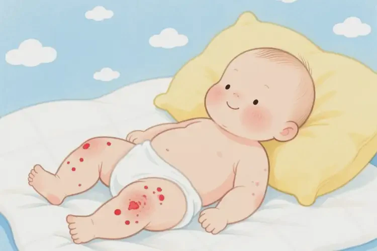 嬰兒大腿出現(xiàn)濕疹能夠徹底治愈嗎(圖4)