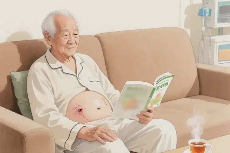 高齡老人肚子上有濕疹不管它會自己自愈嗎(圖1)