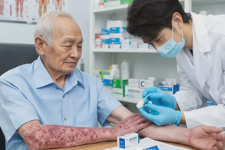 老人手臂出現(xiàn)濕疹能靠自己自愈嗎(圖3)