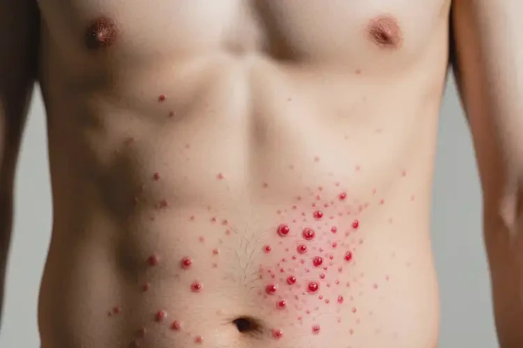 男生肚子上出現(xiàn)濕疹可以徹底自愈嗎(圖1)