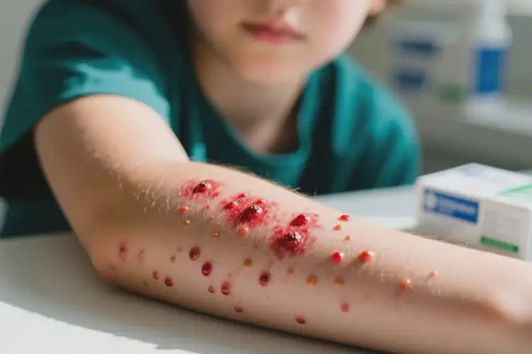 青少年手臂上偶爾長濕疹不管它會自己痊愈嗎(圖1)