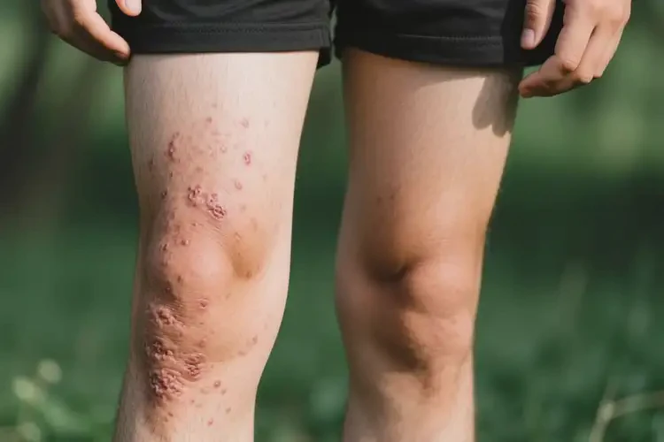 男生大腿上容易长湿疹不管它会自己痊愈吗(图2)