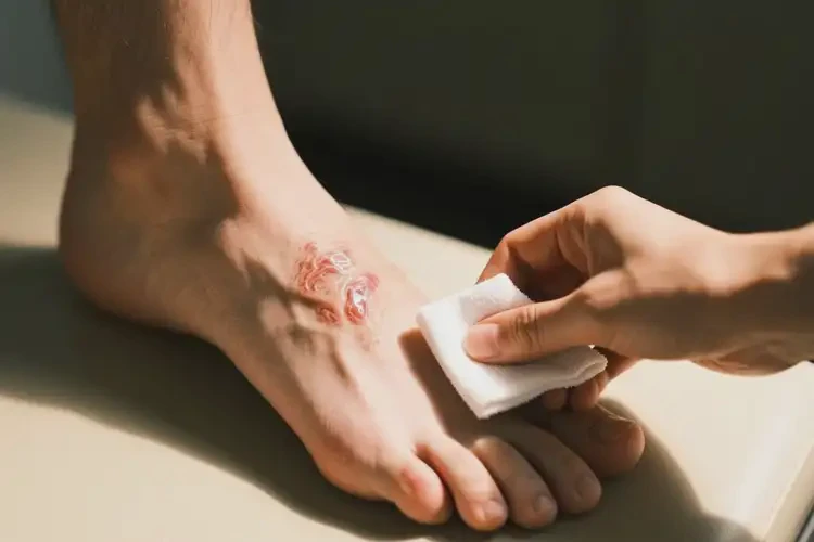 男生腳上長濕疹不管它會自己自愈嗎(圖2)