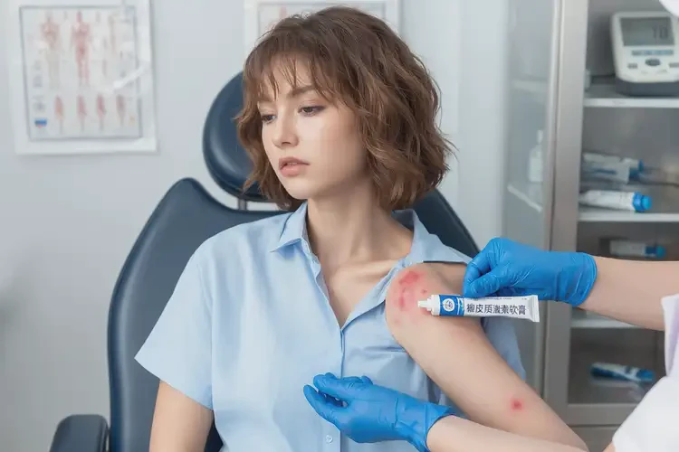 女性脖子有濕疹不管它會(huì)自己痊愈嗎(圖3)