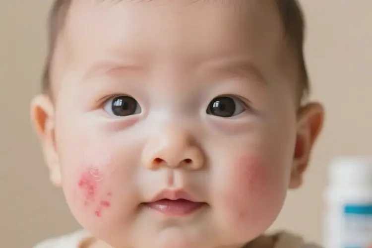 嬰兒臉上容易長濕疹不管它會自己痊愈嗎(圖4)