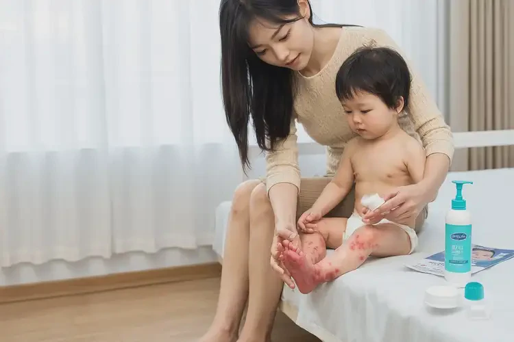 幼兒腳上起濕疹能夠徹底治愈嗎(圖3)
