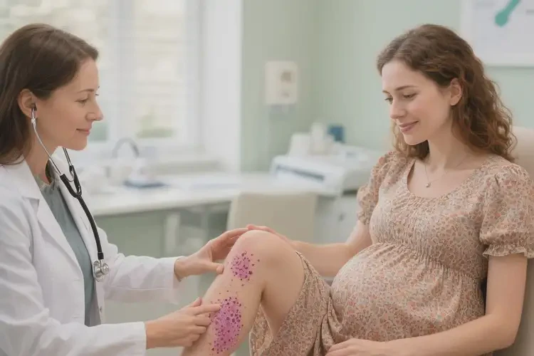 孕婦小腿上出現(xiàn)濕疹不管它會自己自愈嗎(圖1)