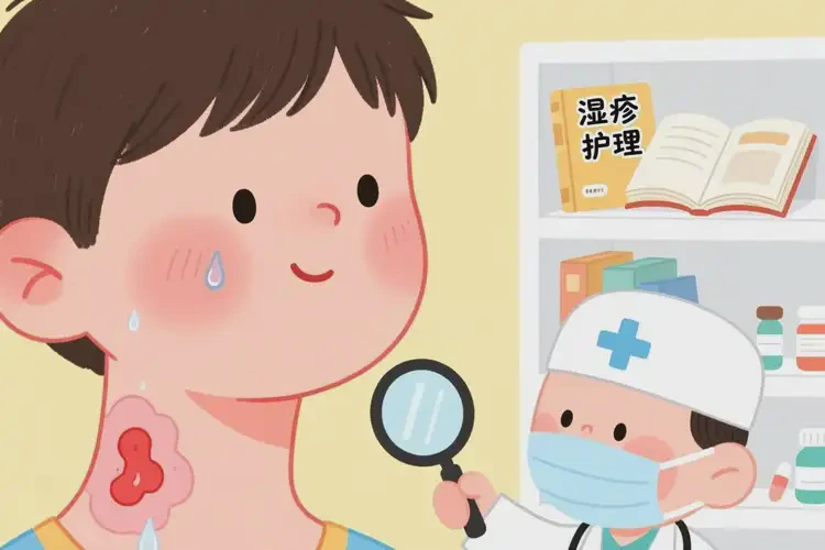 少兒脖子上長(zhǎng)濕疹能徹底自愈嗎(圖1)