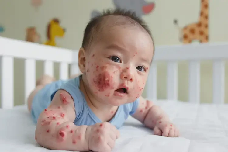 嬰幼兒全身偶爾起濕疹能夠徹底治愈嗎(圖4)