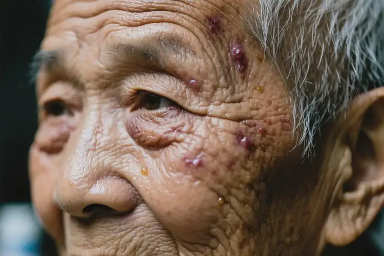 老年人臉上有濕疹不管它會(huì)自己痊愈嗎(圖2)