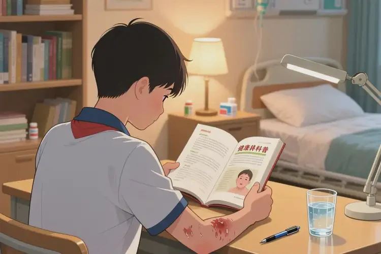 中學生四肢起濕疹不管它會自己自愈嗎(圖2)