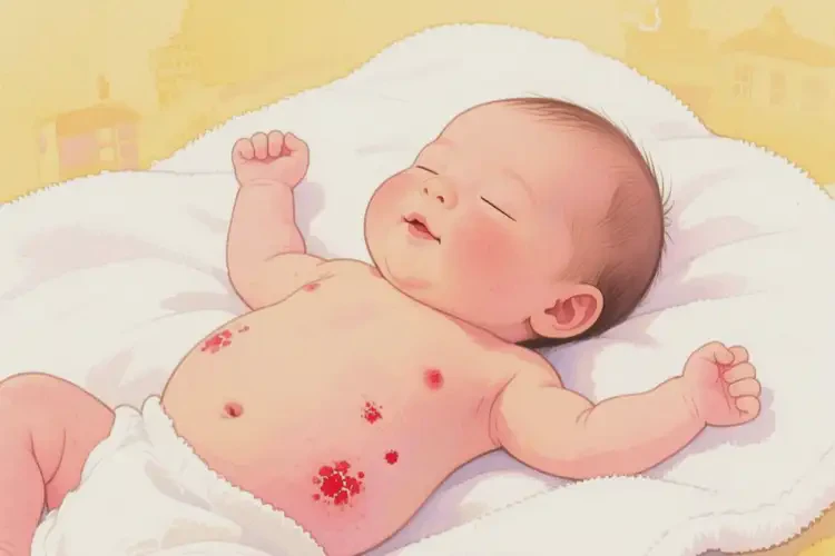 新生兒肚子上容易長(zhǎng)濕疹不管它會(huì)自己好嗎(圖3)