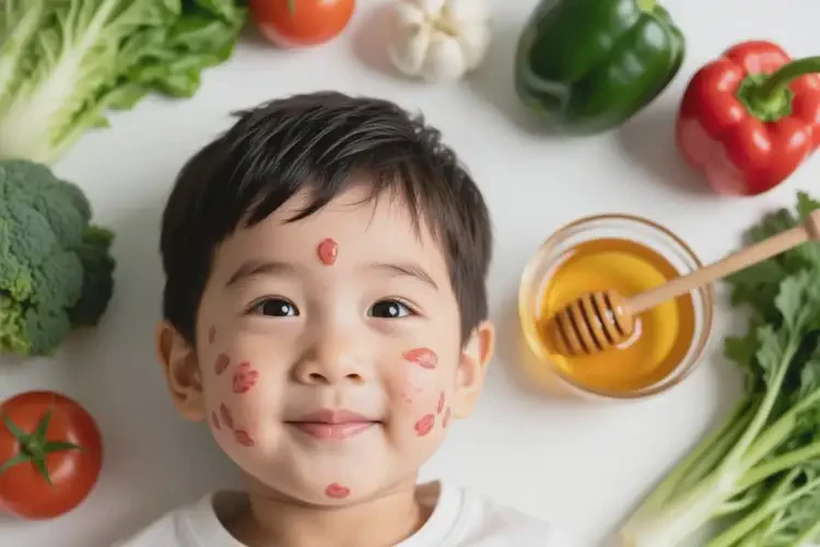 孩子面部長濕疹不管它會自己好嗎