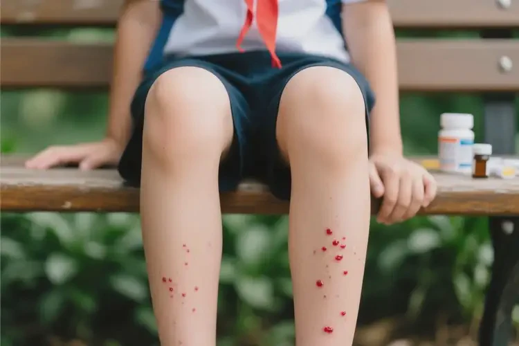 中學生小腿上起濕疹不管它會自己痊愈嗎(圖1)