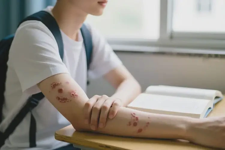 大學(xué)生手臂經(jīng)常長(zhǎng)濕疹不管它會(huì)自己好嗎(圖2)