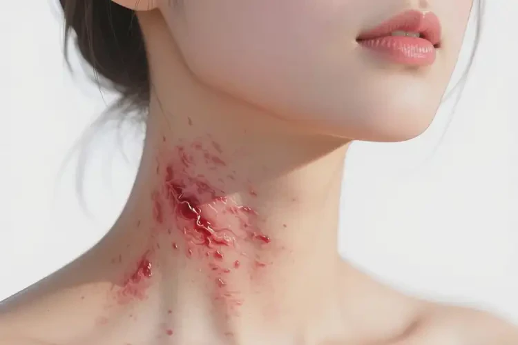 女生脖子上出濕疹不管它會(huì)自己好嗎(圖3)