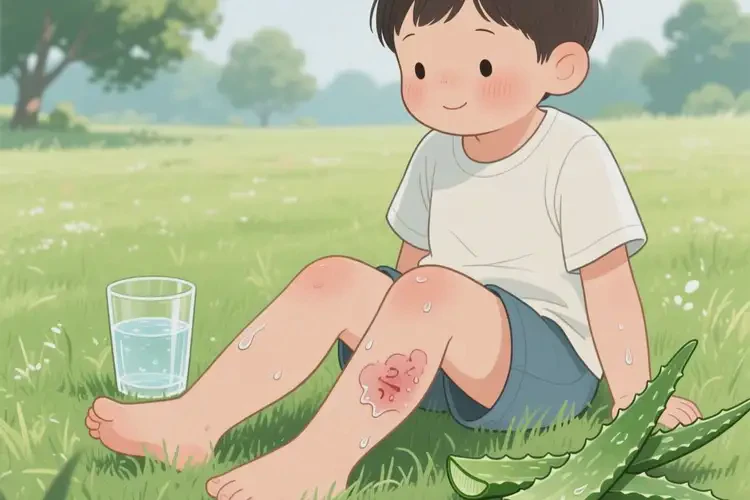 兒童小腿上偶爾起濕疹不管它會(huì)自己好嗎(圖1)