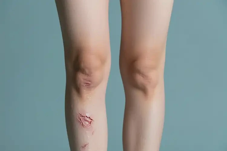 女人小腿長(zhǎng)濕疹不管它會(huì)自己好嗎(圖1)