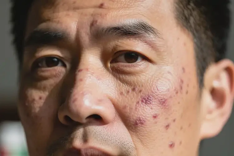 男人面部經(jīng)常起濕疹可不可以徹底自愈(圖1)