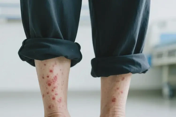 老人小腿有濕疹不管它會(huì)自己好嗎(圖4)